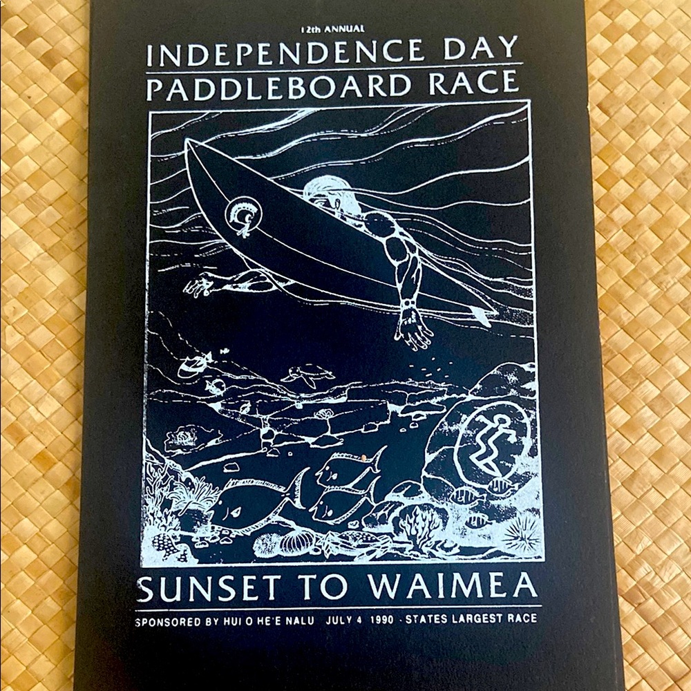 Poste  Independence Day, paddle race sponsored Hui o He’e nalu  North Shore 1990